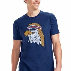 Tipsy Elves Patriotic Blue Eagle Graphic Tee